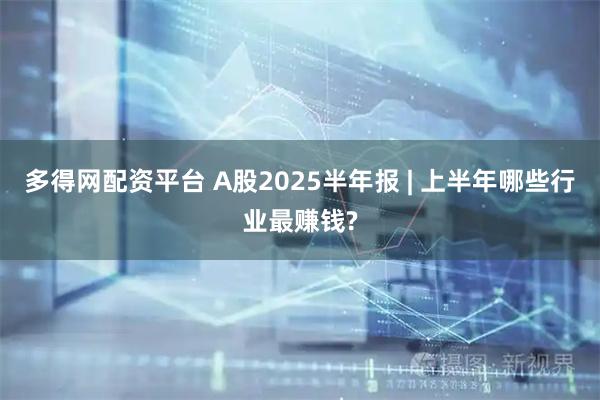 多得网配资平台 A股2025半年报 | 上半年哪些行业最赚钱?