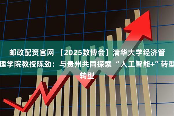 邮政配资官网 【2025数博会】清华大学经济管理学院教授陈劲：与贵州共同探索 “人工智能+”转型